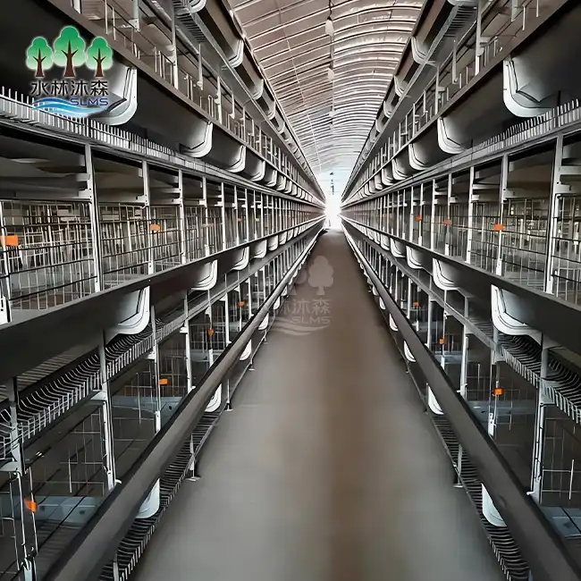 Four-layer Commercial Broiler Cage System     