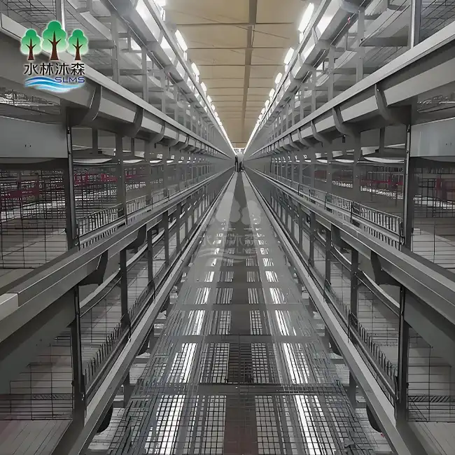 Eight-layer Commercial Broiler Cage System