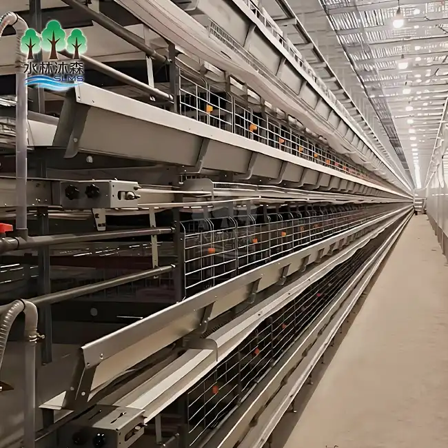 Quadruple-deck Broiler Rearing Cage