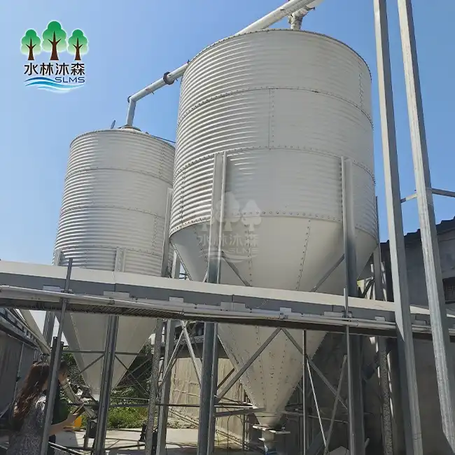 poultry silo feeding system