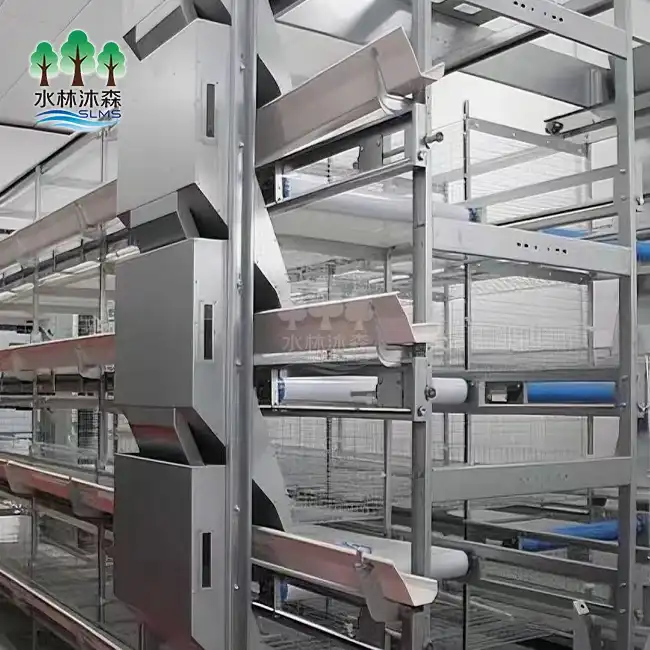 Four-layer Commercial Broiler Cage System